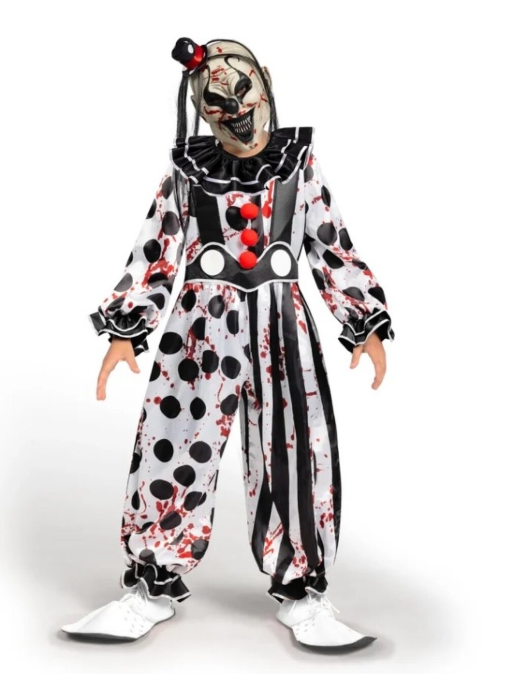 Spooktacular Creations Killer Clown Costume Size Small 5/7